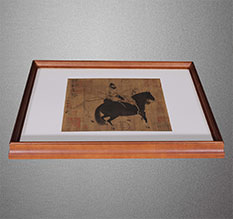 房县书画装裱配框服务案例